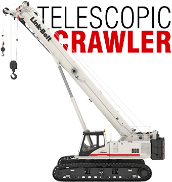 Telescopic crawler cranes