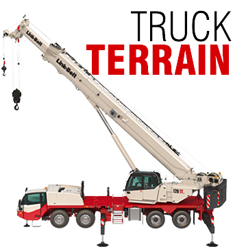 Truck terrain cranes